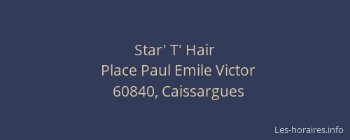 Star' T' Hair
