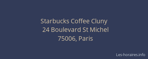 Starbucks Coffee Cluny