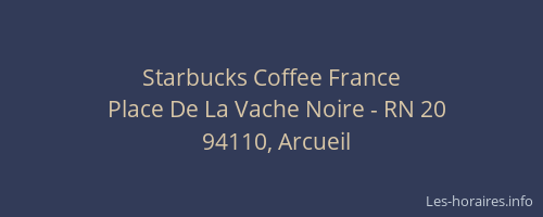 Starbucks Coffee France