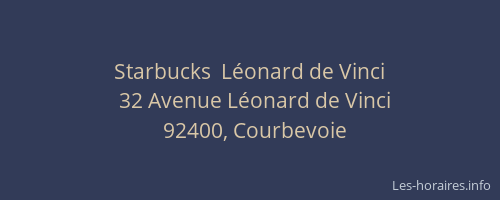 Starbucks  Léonard de Vinci