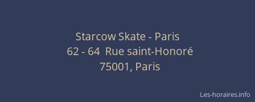 Starcow Skate - Paris