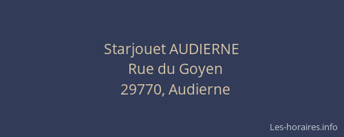 Starjouet AUDIERNE