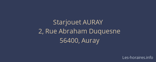 Starjouet AURAY