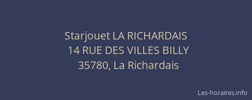 Starjouet LA RICHARDAIS