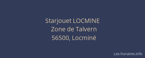 Starjouet LOCMINE