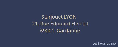 Starjouet LYON