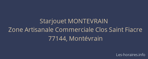 Starjouet MONTEVRAIN