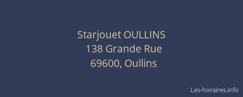Starjouet OULLINS