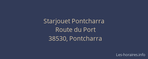 Starjouet Pontcharra