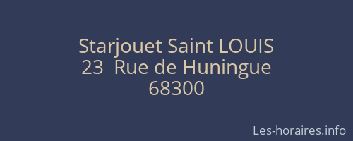 Starjouet Saint LOUIS