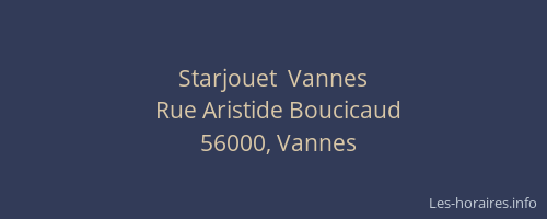 Starjouet  Vannes
