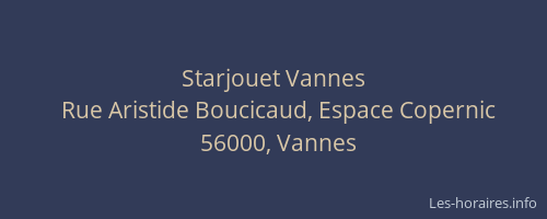 Starjouet Vannes