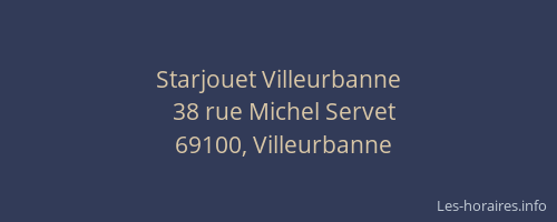 Starjouet Villeurbanne