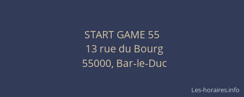 START GAME 55