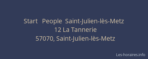 Start   People  Saint-Julien-lès-Metz
