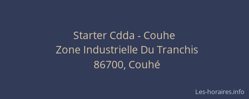 Starter Cdda - Couhe