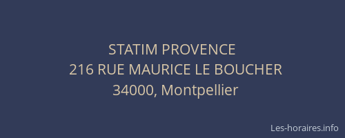 STATIM PROVENCE