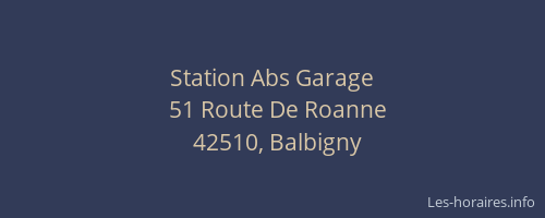 Station Abs Garage