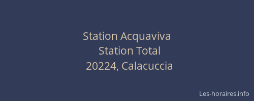 Station Acquaviva