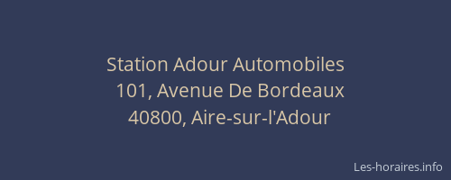 Station Adour Automobiles