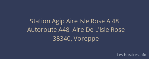 Station Agip Aire Isle Rose A 48