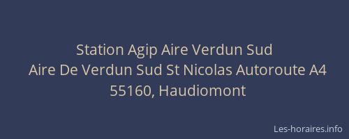Station Agip Aire Verdun Sud