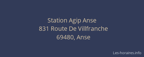 Station Agip Anse
