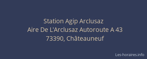 Station Agip Arclusaz