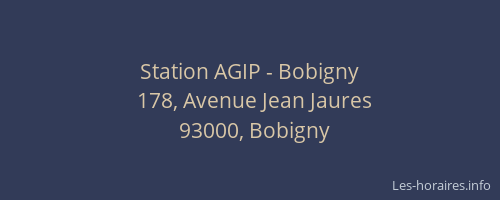 Station AGIP - Bobigny
