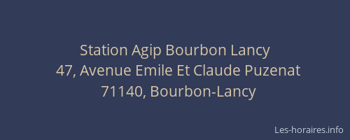 Station Agip Bourbon Lancy