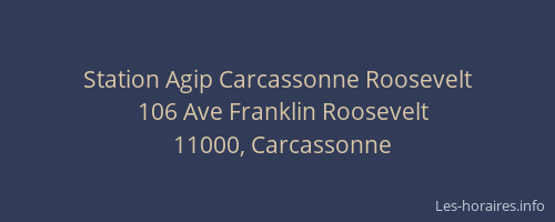 Station Agip Carcassonne Roosevelt