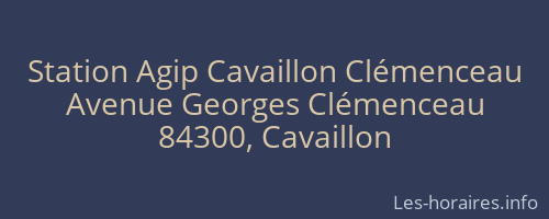 Station Agip Cavaillon Clémenceau