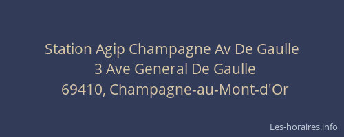 Station Agip Champagne Av De Gaulle
