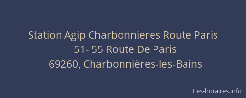 Station Agip Charbonnieres Route Paris