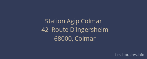 Station Agip Colmar