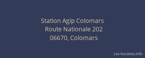 Station Agip Colomars