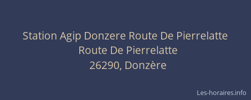 Station Agip Donzere Route De Pierrelatte