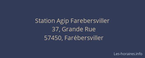Station Agip Farebersviller