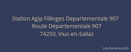 Station Agip Fillinges Departementale 907