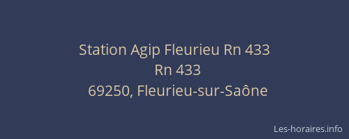 Station Agip Fleurieu Rn 433