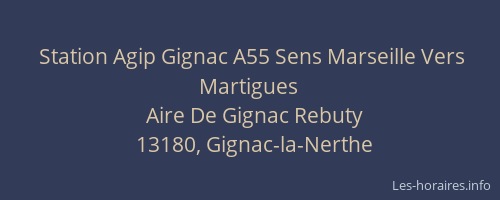 Station Agip Gignac A55 Sens Marseille Vers Martigues