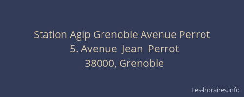 Station Agip Grenoble Avenue Perrot