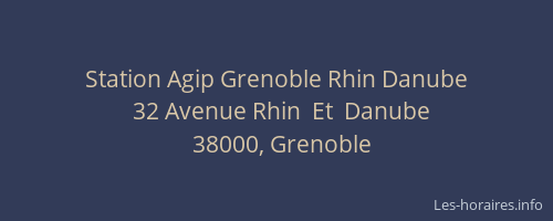 Station Agip Grenoble Rhin Danube