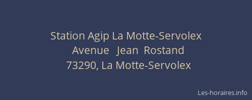Station Agip La Motte-Servolex