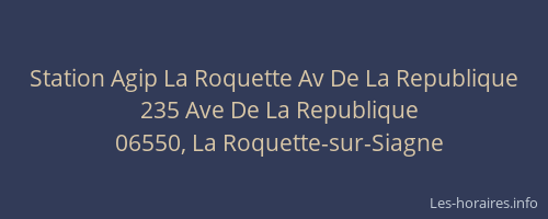 Station Agip La Roquette Av De La Republique