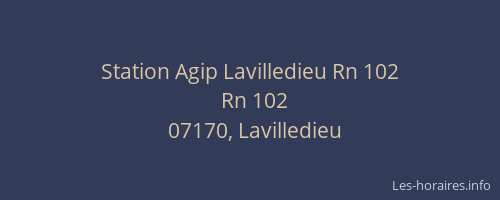 Station Agip Lavilledieu Rn 102