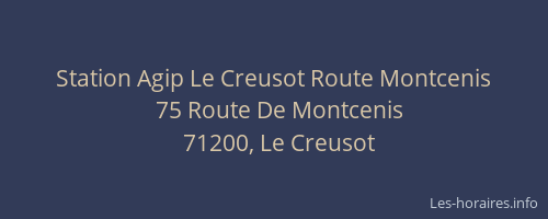 Station Agip Le Creusot Route Montcenis