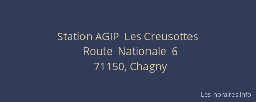 Station AGIP  Les Creusottes