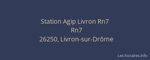 Station Agip Livron Rn7