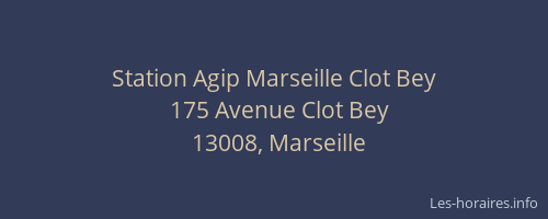 Station Agip Marseille Clot Bey